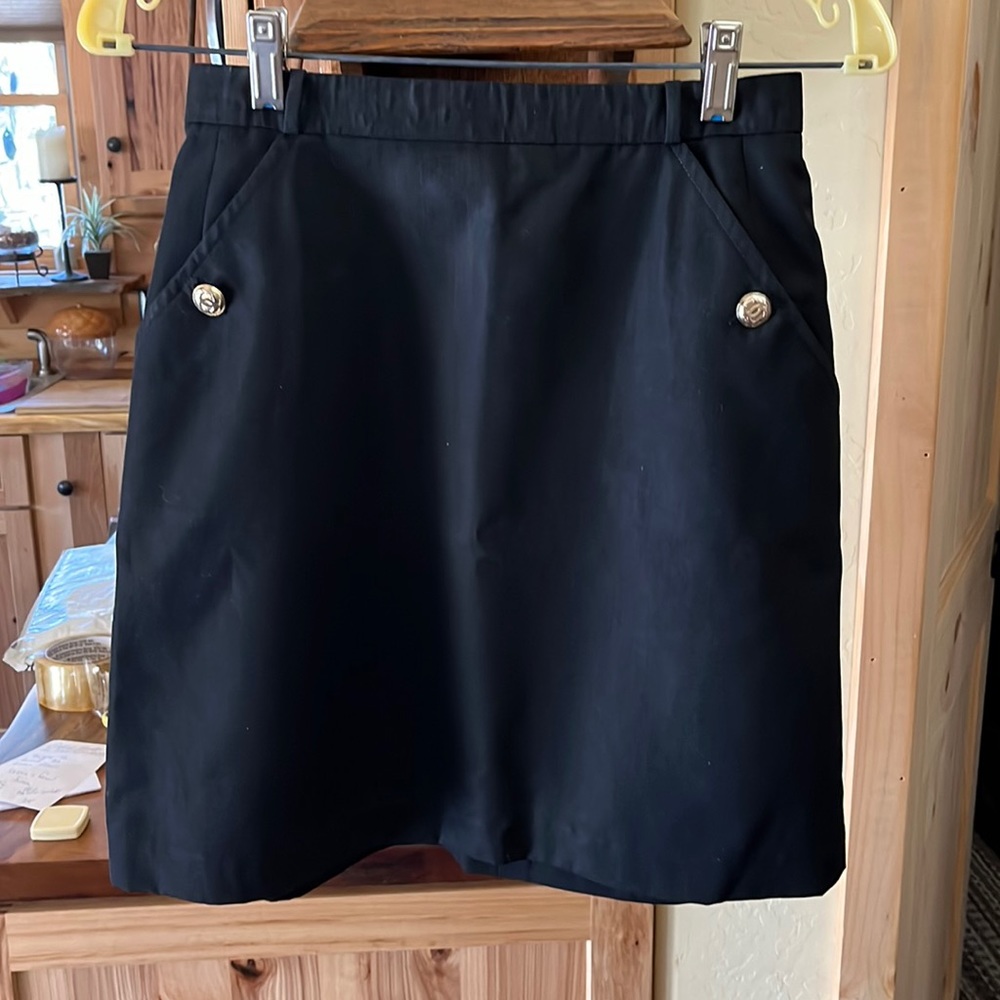 Chanel black skirt